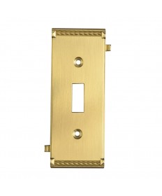 ELK Lighting 2504BR Clickplates Brass Middle Switch Plate