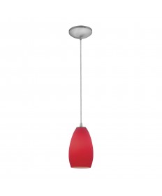 Access Lighting 28012-3C-BS/RED Champagne 1-Light Pendant