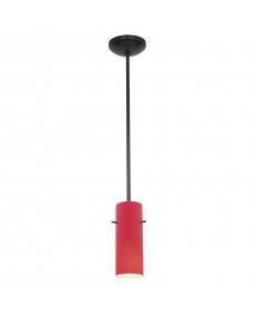 Access Lighting 28030-3R-ORB/RED Cylinder 1-Light Pendant