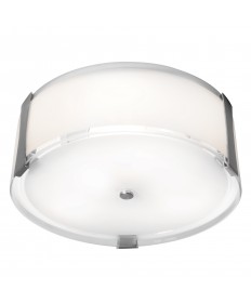Access Lighting 50120LEDD-BS/OPL Tara Dimmable LED Flush Mount