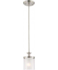 Nuvo Lighting 60/4648 Decker 1 Light Mini Pendant with Clear & Frosted Glass