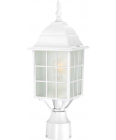 Nuvo Lighting 60/4907 Adams 1 Light 17" Outdoor Post with Frosted