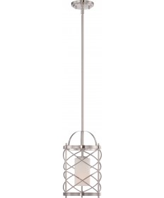 Nuvo Lighting 60/5332 Ginger 1 Light Mini Pendant with Etched Opal