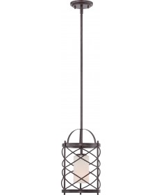 Nuvo Lighting 60/5336 Ginger 1 Light Mini Pendant with Etched Opal