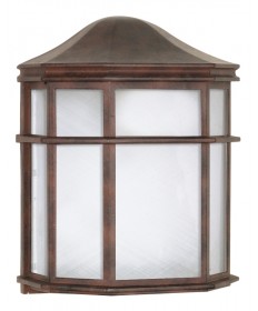Nuvo Lighting 60/538 1 Light 10 inch Cage Lantern Wall Fixture Die Cast, Linen Acrylic Lens