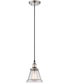 Nuvo Lighting 60/5402 Vintage 1 Light Pendant with Clear Glass Vintage