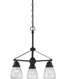 Nuvo Lighting 60/5546 Laurel 3 Light Chandelier with Clear Seeded