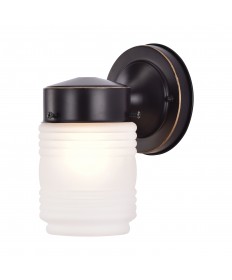 Nuvo Lighting 60/6110 1 Light 6 Inch Porch Wall Mason Jar with Frosted