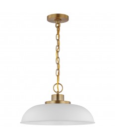 Nuvo Lighting 60/7480 Colony 1 Light Small Pendant Matte White with