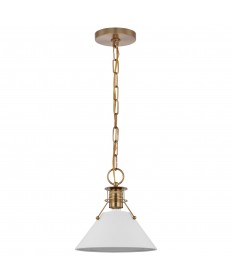 Nuvo Lighting 60/7522 Outpost 1 Light Small Pendant Matte White with