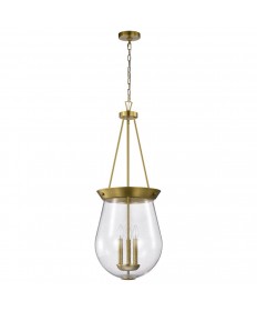 Nuvo Lighting 60/7804 Boliver 3 Light Pendant 14 Inches Vintage Brass
