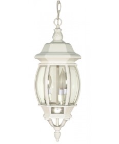 Nuvo Lighting 60/894 Central Park 3 Light 20 inch Hanging Lantern with Clear Beveled Glass