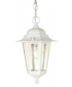 Nuvo Lighting 60/991 Cornerstone 1 Light 13 inch Hanging Lantern with Clear Seed Glass