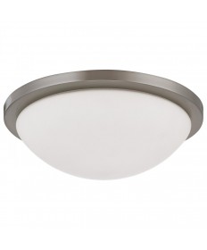 Nuvo Lighting 62/1843 Button 13 Inch LED Flush Mount Fixture Brushed