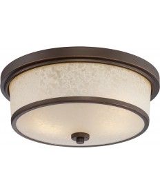 Nuvo Lighting 62/643 Diego LED Outdoor Flush Fixture with Satin Amber