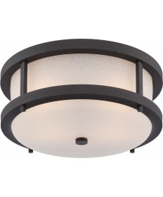 Nuvo Lighting 62/653 Willis LED Outdoor Flush Fixture with Antique