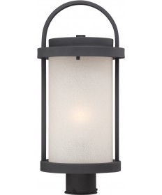 Nuvo Lighting 62/654 Willis LED Outdoor Post with Antique White Glass