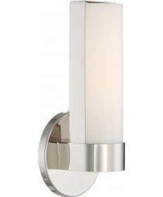 Nuvo Lighting 62/721 Bond Single 9-1/2" LED Vanity with White Acrylic