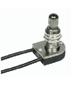 Satco 80/1135 Satco 80-1135 Nickel 5/8" On-Off Metal Rotary Switch