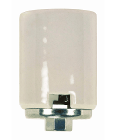 Nuvo|Satco 80/1378 | Mogul Base Socket Keyless Porcelain with Metal 1/4 IPS and SS Cap