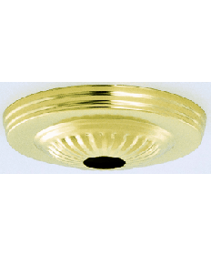 Satco 90/1099 Satco 90-1099 Antique Brass Finish Ribbed Canopy