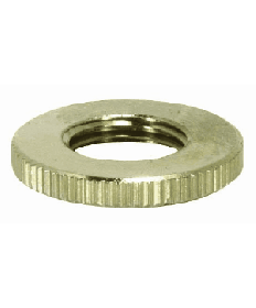 Satco 90/1577 Satco 90-1577 1/8IP Nickel Plated Brass Round Knurled Locknut