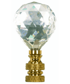 Satco|Nuvo 90/1736 Satco Lamp Finial 2-1/4" Height Ball Cut Crystal