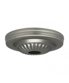 Satco 90/1845 Satco Brushed Pewter Finish Ribbed Canopy