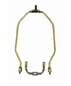Satco 90/2264 Satco 90-2264 6 inch Antique Brass Finish Heavy Duty Harp with 1/8IP Saddle