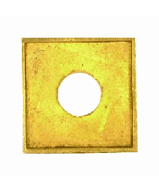 Satco 90/2319 Satco 90-2319 1 inch Polished Solid Brass Square Check Ring