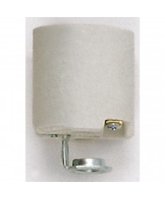 Satco|Nuvo 90/419 Satco Keyless Porcelain Socket Medium Base Socket E26 w/1/8 IPS Hickey