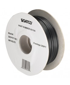 Satco 93/184 Satco 93-184 Black 22/2 Wire 250FT Spool Wire