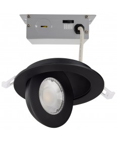 Satco S11842 9WLED/GBL/4/CCT/RND/BLK 9 Watts 120 Volts Recessed Light