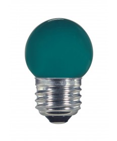 Satco S9163 1.2 Watts S11 LED Bulb Blue Medium Base 120 Volts