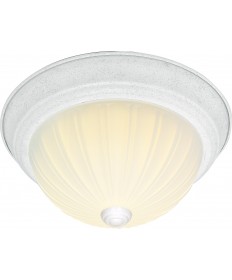 Nuvo Lighting SF76/127 2 Light 13" Flush Mount Frosted Melon Glass
