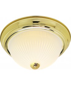 Nuvo Lighting SF76/132 2 Light 13" Flush Mount Frosted Ribbed