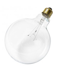Satco S3013 Satco 100 Watt 120 Volt G40 Medium Base Clear Decorative Globe Incandescent Light Bulb