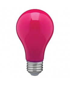 Satco S14989 8 Watt A19 LED Ceramic Pink Medium 120 volts