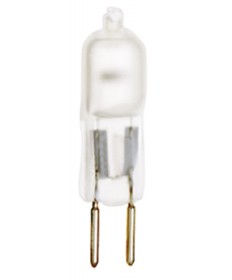 Satco S1910 35T4/F 35 Watt 12 Volt T4 Frosted GY6.35 Bi-Pin Base Halogen Light Bulb
