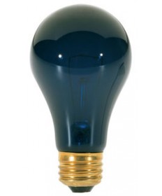 Satco S3920 Satco 75A/BL 75 Watt 120 Volt A19 Medium Base Incandescent Black Light Bulb