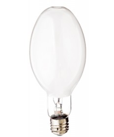 Satco S4270 Satco MS400W/C/BU/LU 400 Watt ED37 Mogul Base 3700K Coated Standard Start White Lux Metal Halide Light Bulb