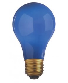 Satco S4981 Satco 40A/B 40 Watt Ceramic Blue Incandescent Light Bulb