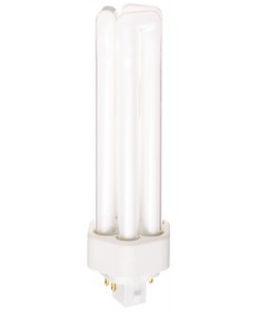 Satco S8353 Satco CFT42W/4P/827/ENV 42 Watt T4 GX24q-4 4 Pin Base Triple Tube 2700K 10,000 Hour Compact Fluorescent Lamp (CFL)