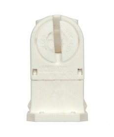 Satco 80/2167 80-2167 Satco 120W-600V T-5 Lampholder Slide-On Rotary Tall Minature Bi-Pin Snap-In 1-1/2''H x 0-5/8''W x 0-3/4''D White High Output