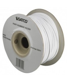 Satco 93/209 Satco 93-209 White 18/2 Rayon Wire 250FT Spool Wire