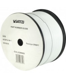 Satco 93/309 Satco 93-309 White 2500FT 18/2 SPT-2 105C Wire Reel