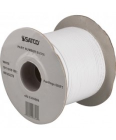 Satco 93/316 Satco 93-316 18/1 AWM 105C UL 1015 Wire White 500FT Spool Wire 