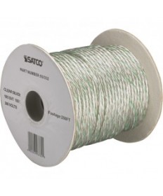 Satco 93/373 Satco Pulley Wire Spool, 18/3 SVT 105°C Pulley Cord, 250 Ft./Spool, Clear Silver, without green stripe