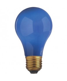 Satco S6092 Satco 25A/B 25 Watt 130 Volt A19 Medium Base Ceramic Blue Incandescent Light Bulb