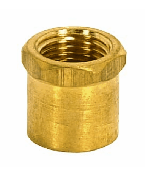 Brass Lamp Neck, 1/8IP x 1/4IP - Paxton Hardware